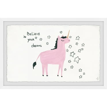 Marmont Hill Unicorn Dreams Framed Wall Art