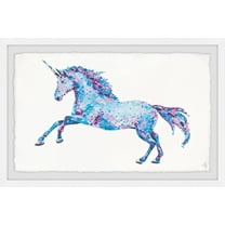Marmont Hill Unicorn Magic Dust Framed Wall Art, 12.00" x 1.50"