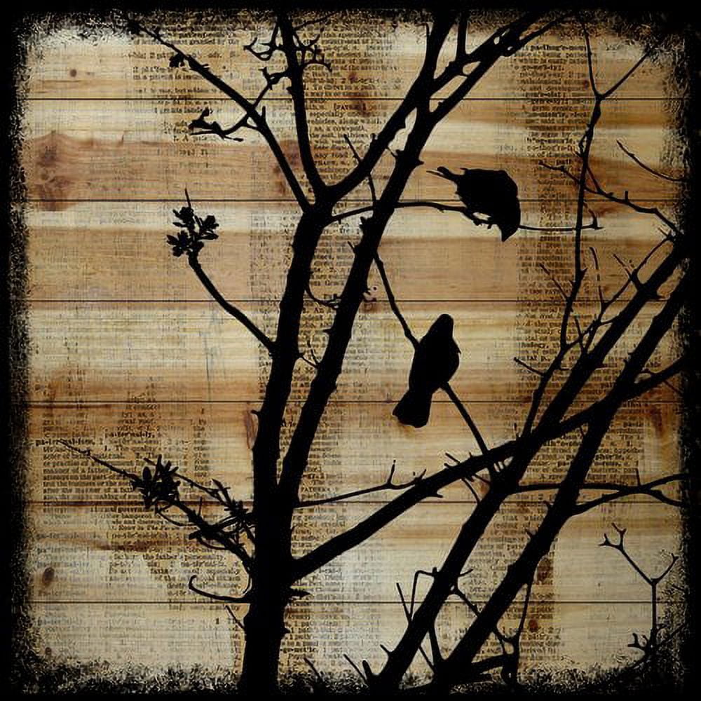 Marmont Hill "Upstairs Neighbor" by Vicki Butler Painting Print on Natural Pine Wood