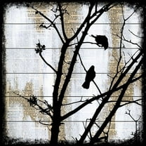 Marmont Hill "Upstairs Neighbor" by Vicki Butler Painting Print on White Wood