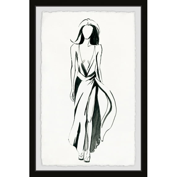 Marmont Hill V-Neck Framed Wall Art