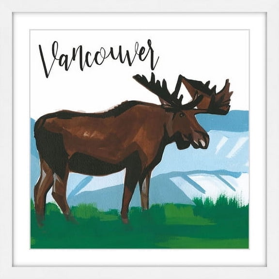 Marmont Hill "Vancouver Moose" by Molly Rosner Framed Painting Print
