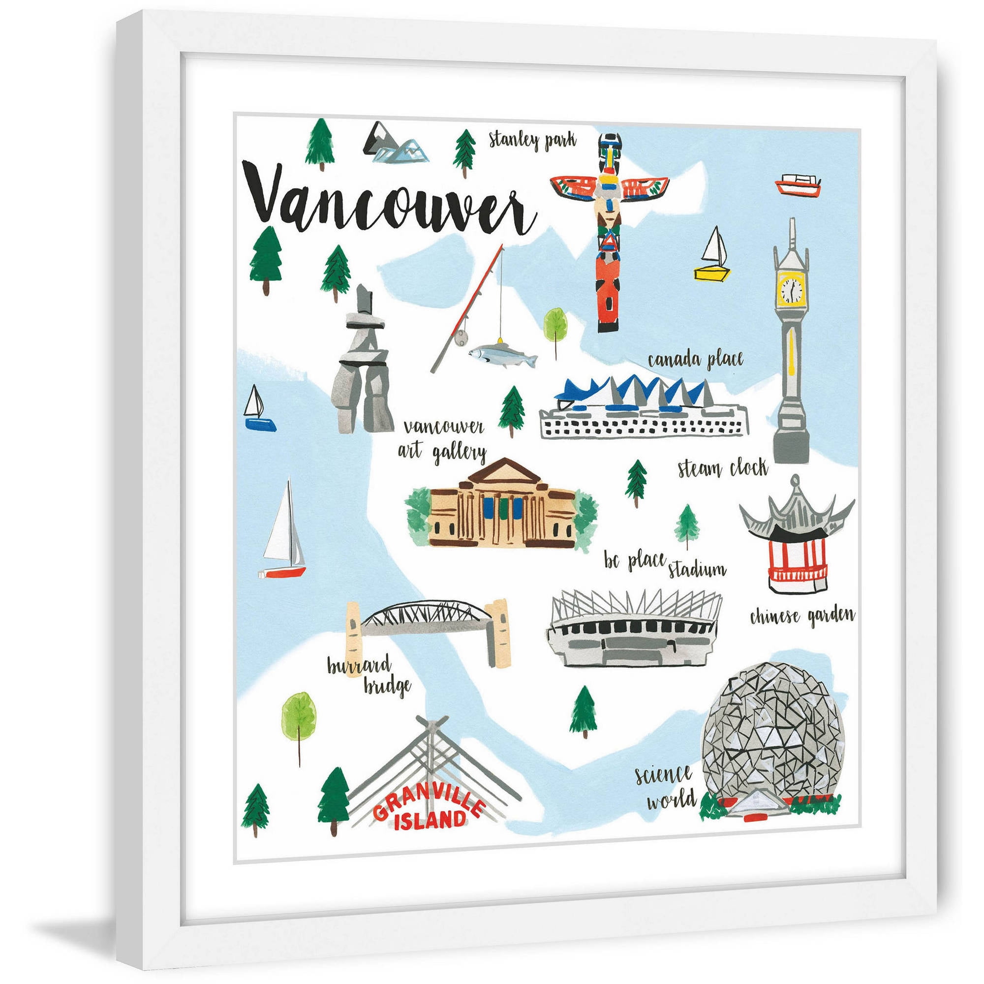 Marmont Hill "Vancouver" by Molly Rosner Framed Painting Art Print