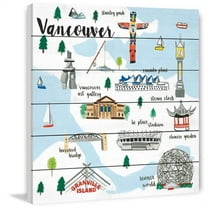 Marmont Hill "Vancouver" by Molly Rosner Painting Print on White Wood