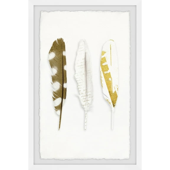 Marmont Hill Vanishing Feather Framed Wall Art