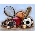 thumbnail image 1 of Marmont Hill "Varsity Gear" by Reesa Qualia Painting Print on Wrapped Canvas, 1 of 5