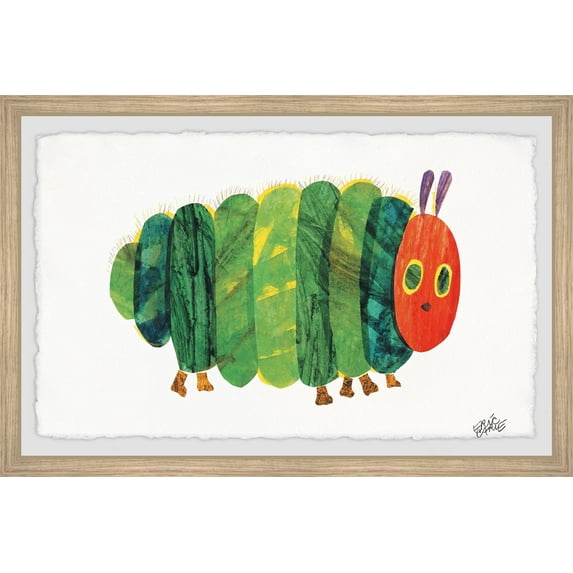 Marmont Hill Very Fat Caterpillar by Eric Carle Framed Wall Art