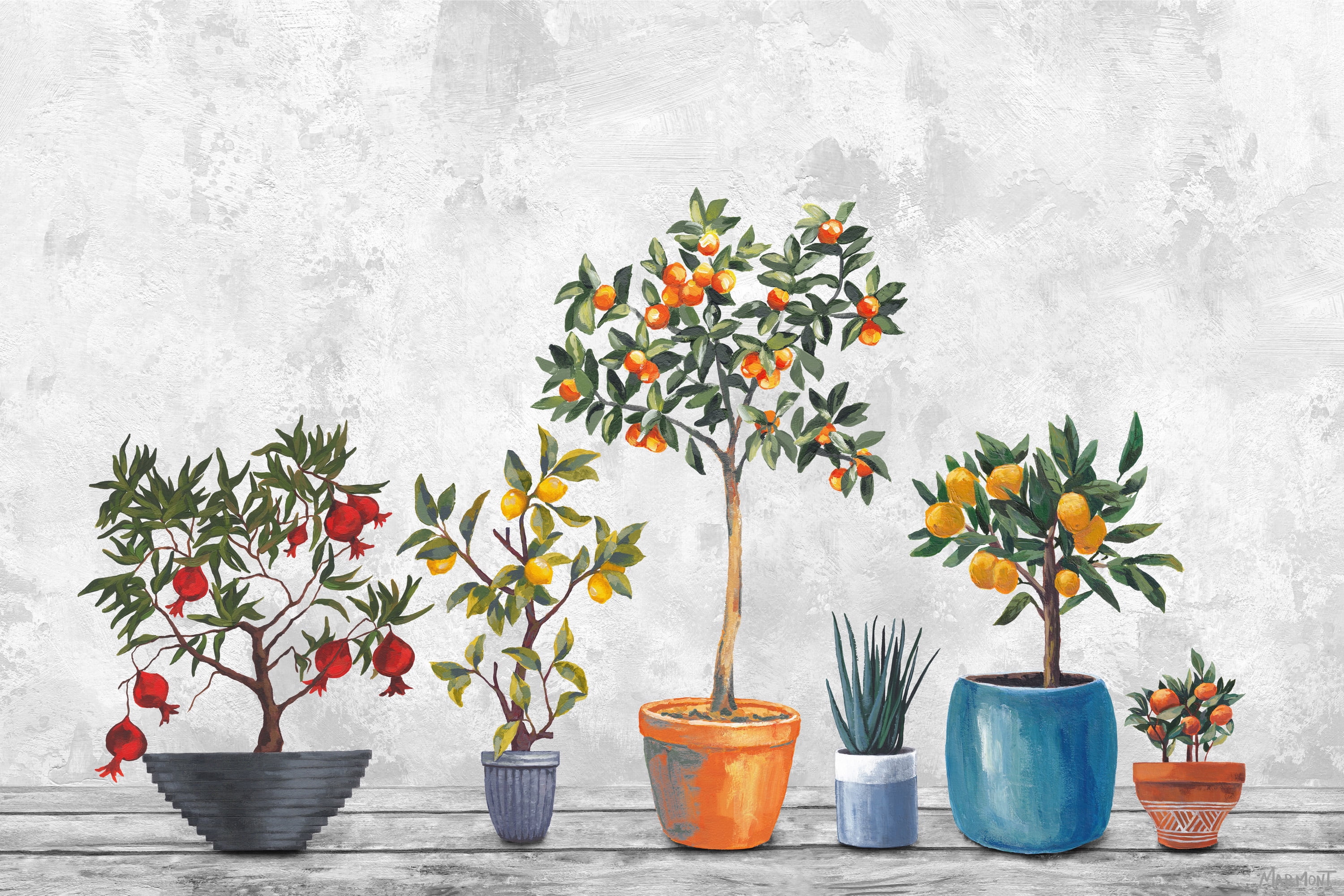 Vibrant Multicolor Botanical Canvas Wall Art, 36" x 24"
