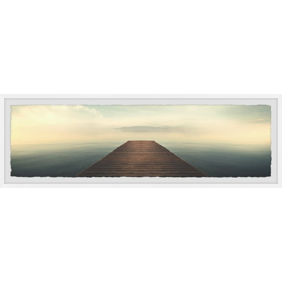Marmont Hill View at the Dock Framed Wall Art, 10" x 30"