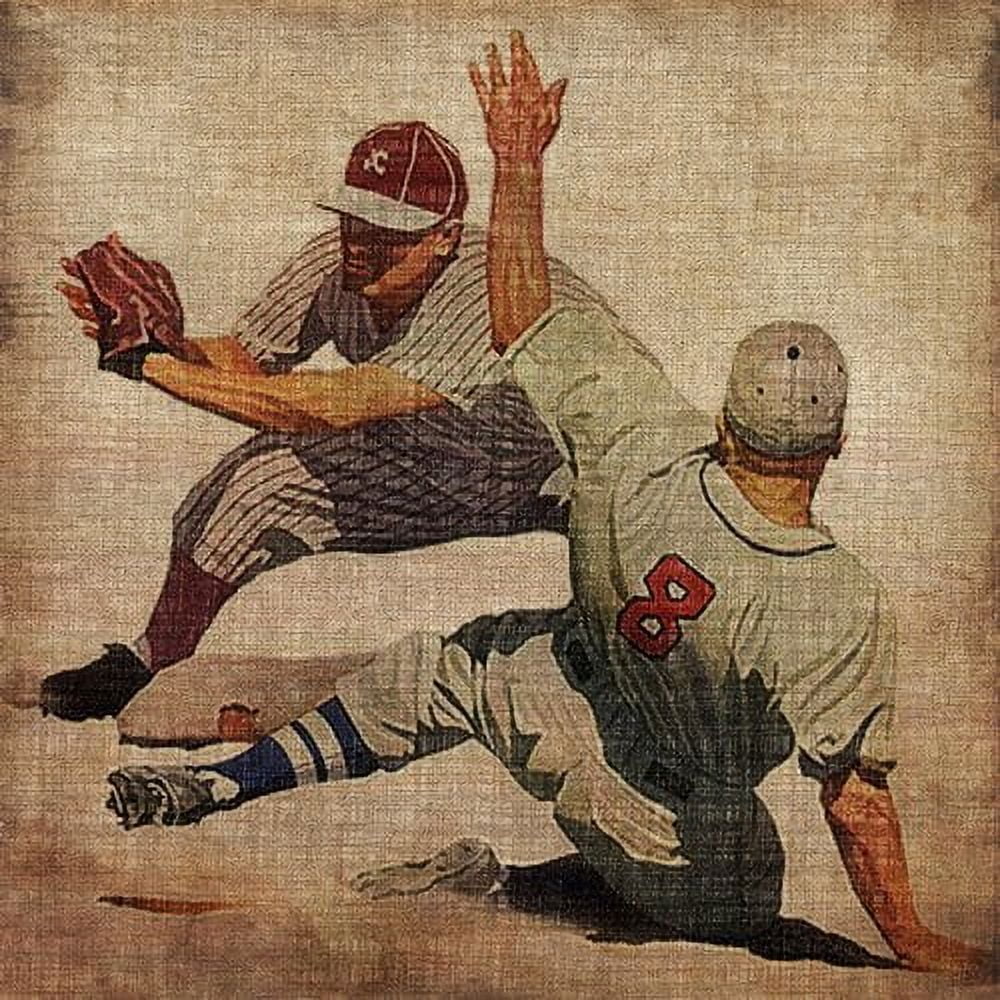 Marmont Hill "Vintage Baseball Slide" Painting Print on Wrapped Canvas