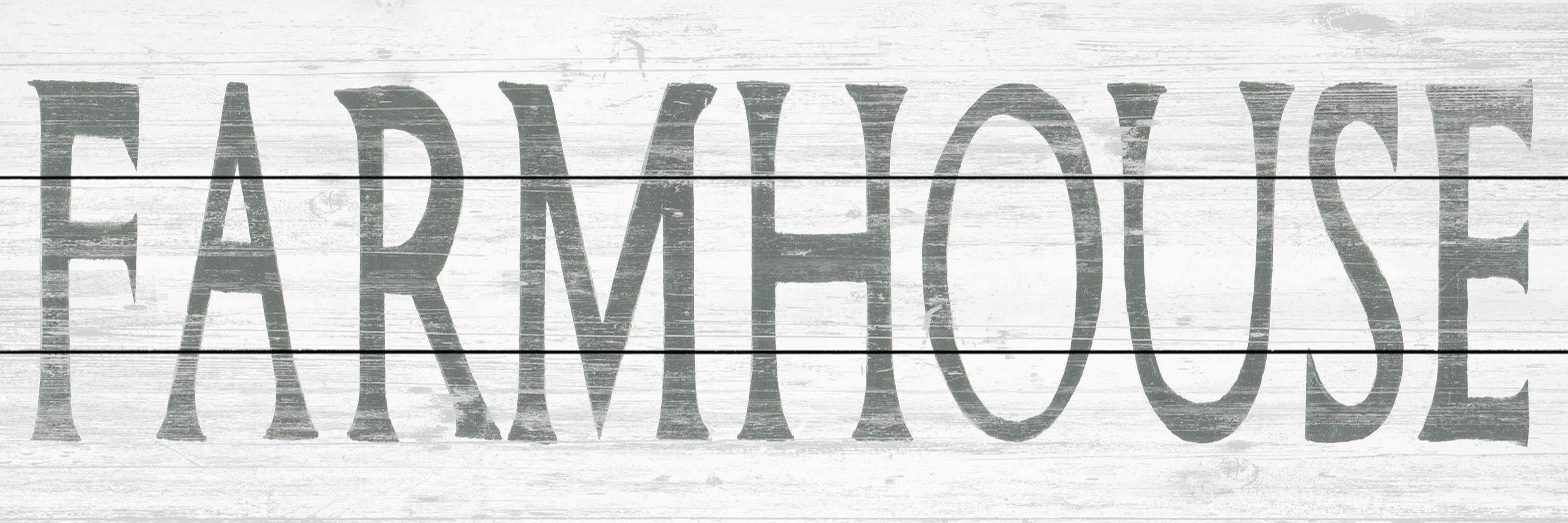 Marmont Hill Vintage Farmhouse White Wood Wall Art, 15" x 45"