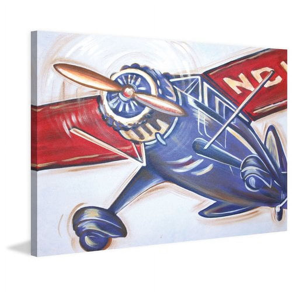 Marmont Hill "Vintage Flyer" by Reesa Qualia Painting Print on Wrapped Canvas