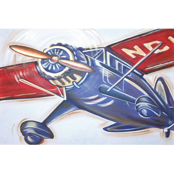 Marmont Hill "Vintage Flyer" by Reesa Qualia Painting Print on Wrapped Canvas