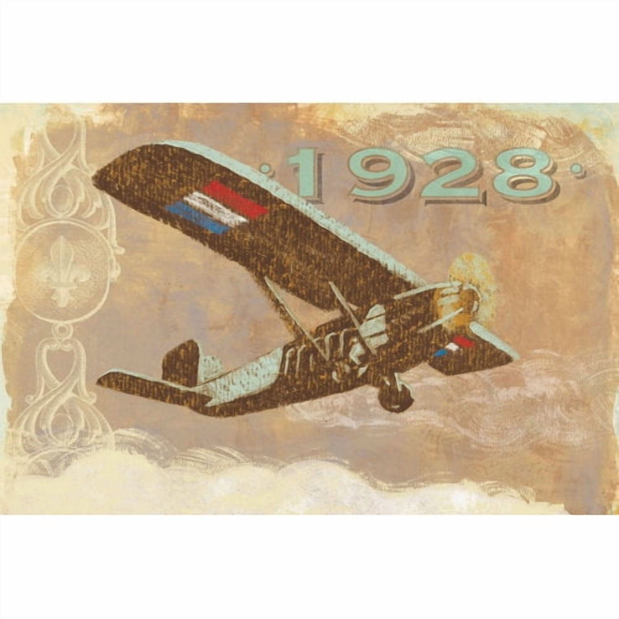 Marmont Hill "Vintage Plane 1928" Painting Print on Canvas
