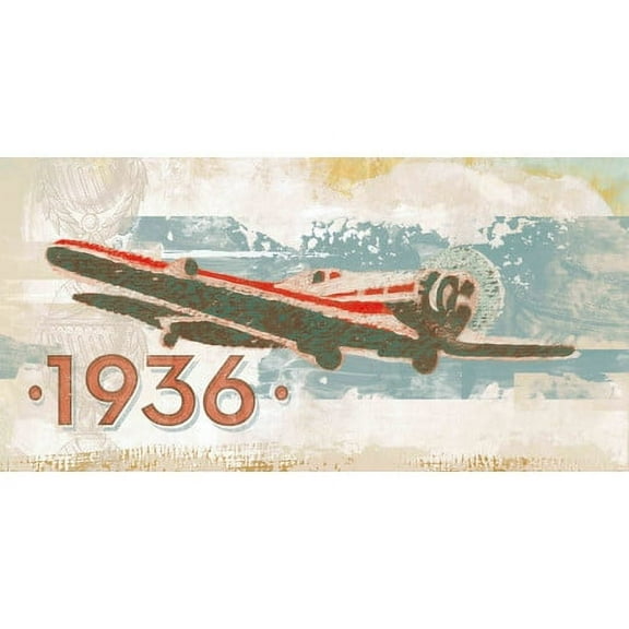 Marmont Hill "Vintage Plane 1936" Painting Print on Canvas