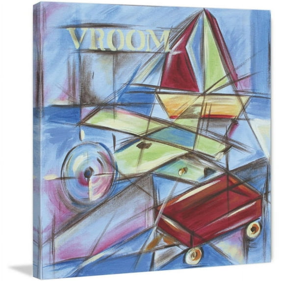Marmont Hill "Vroom" by Reesa Qualia Painting Print on Wrapped Canvas