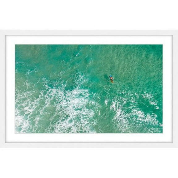 Marmont Hill "Waiting for the Wave" by Karolis Janulis Framed Painting Print