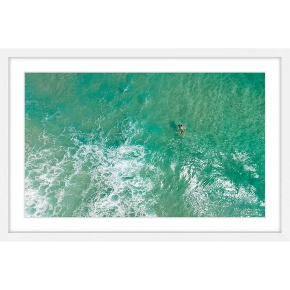 Marmont Hill "Waiting for the Wave" by Karolis Janulis Framed Painting Print