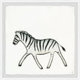 thumbnail image 1 of Marmont Hill Walking Zebra Framed Wall Art, 1 of 6