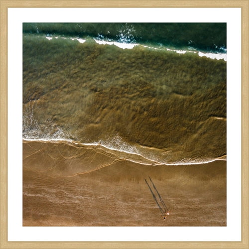 Marmont Hill "Walking the Shore" by Karolis Janulis Framed Painting Art Print