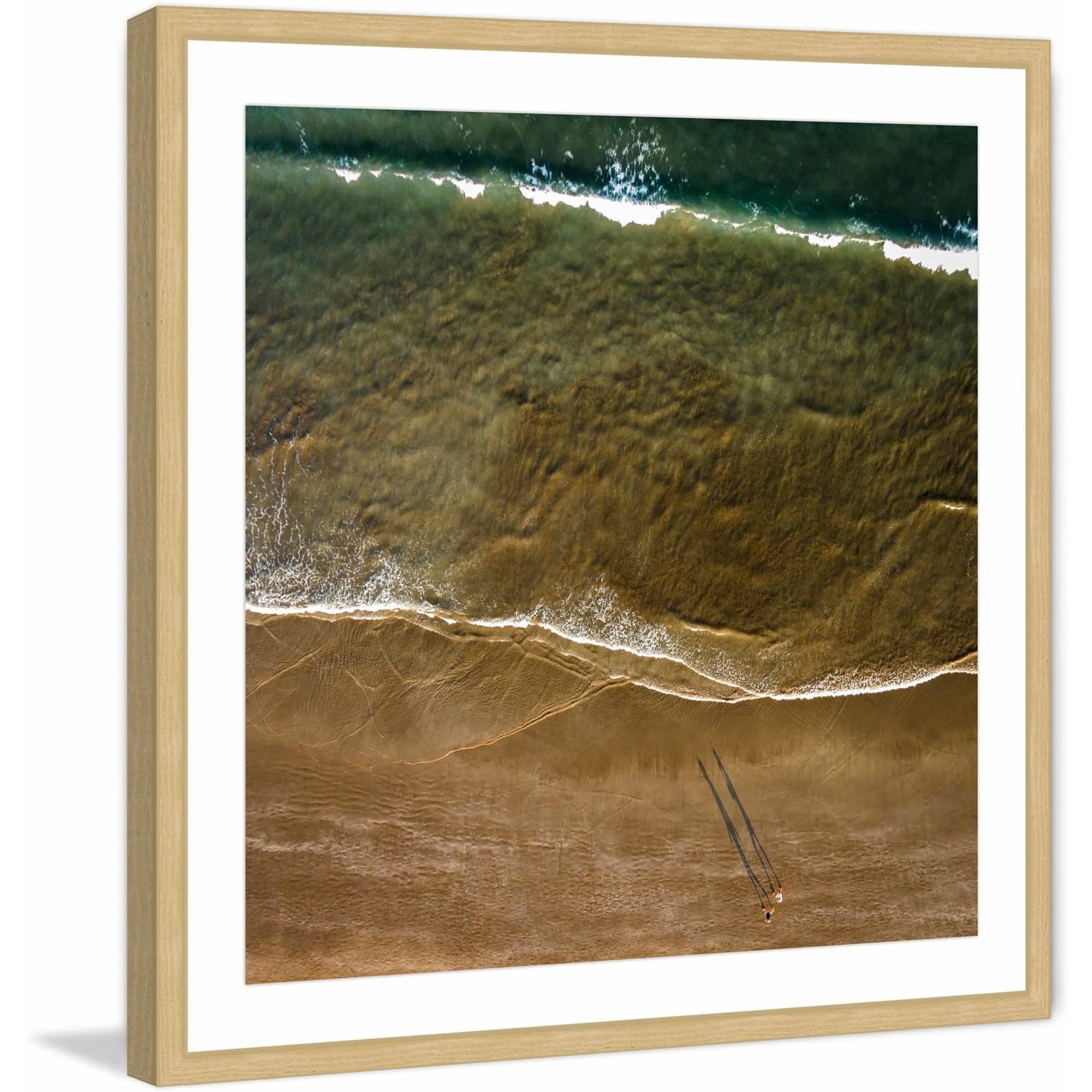 Marmont Hill "Walking the Shore" by Karolis Janulis Framed Painting Print