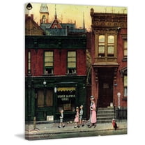 Marmont Hill "Walking to Church" by Norman Rockwell Painting Print on Canvas