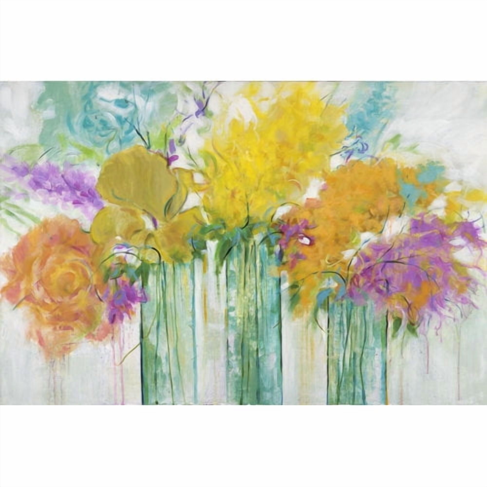 Marmont Hill - "Warm Summer Blooms I" by Julie Joy Painting Print on Wrapped Canvas