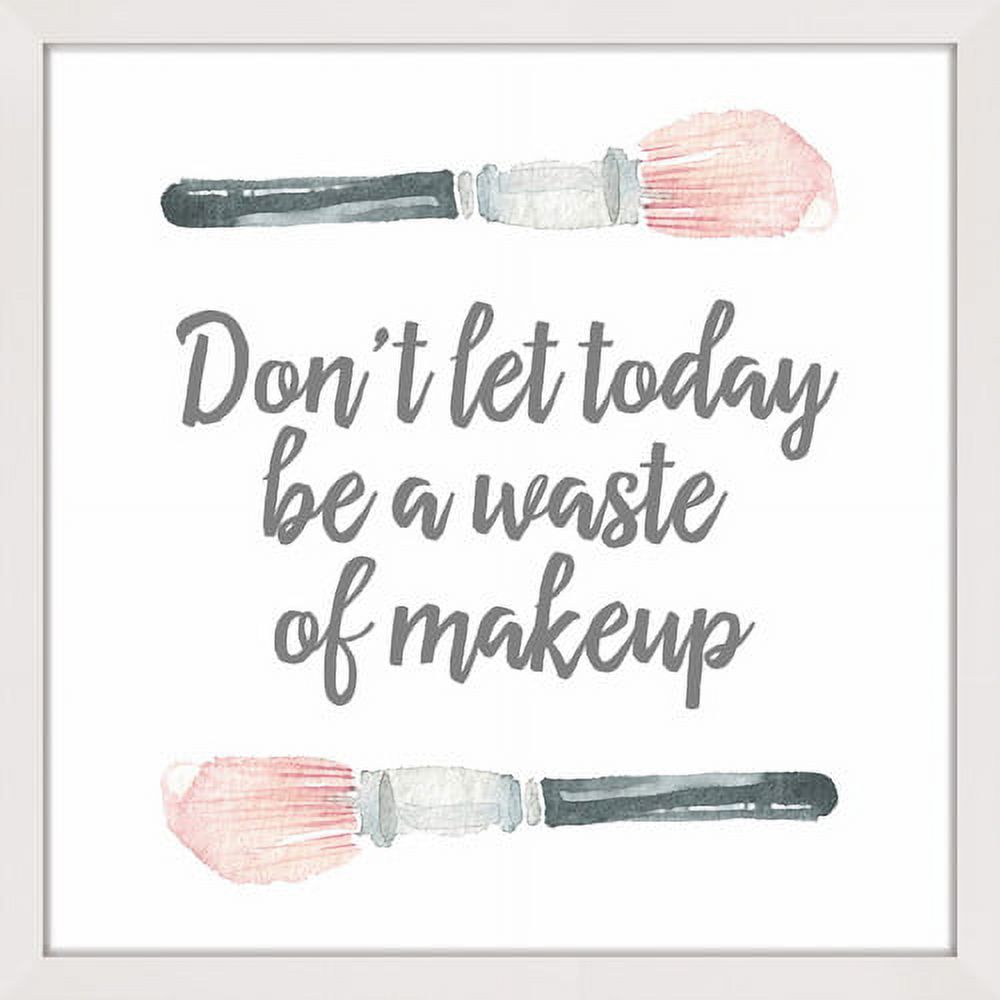 Marmont Hill "Waste of Makeup" by Shayna Pitch Framed Painting Print