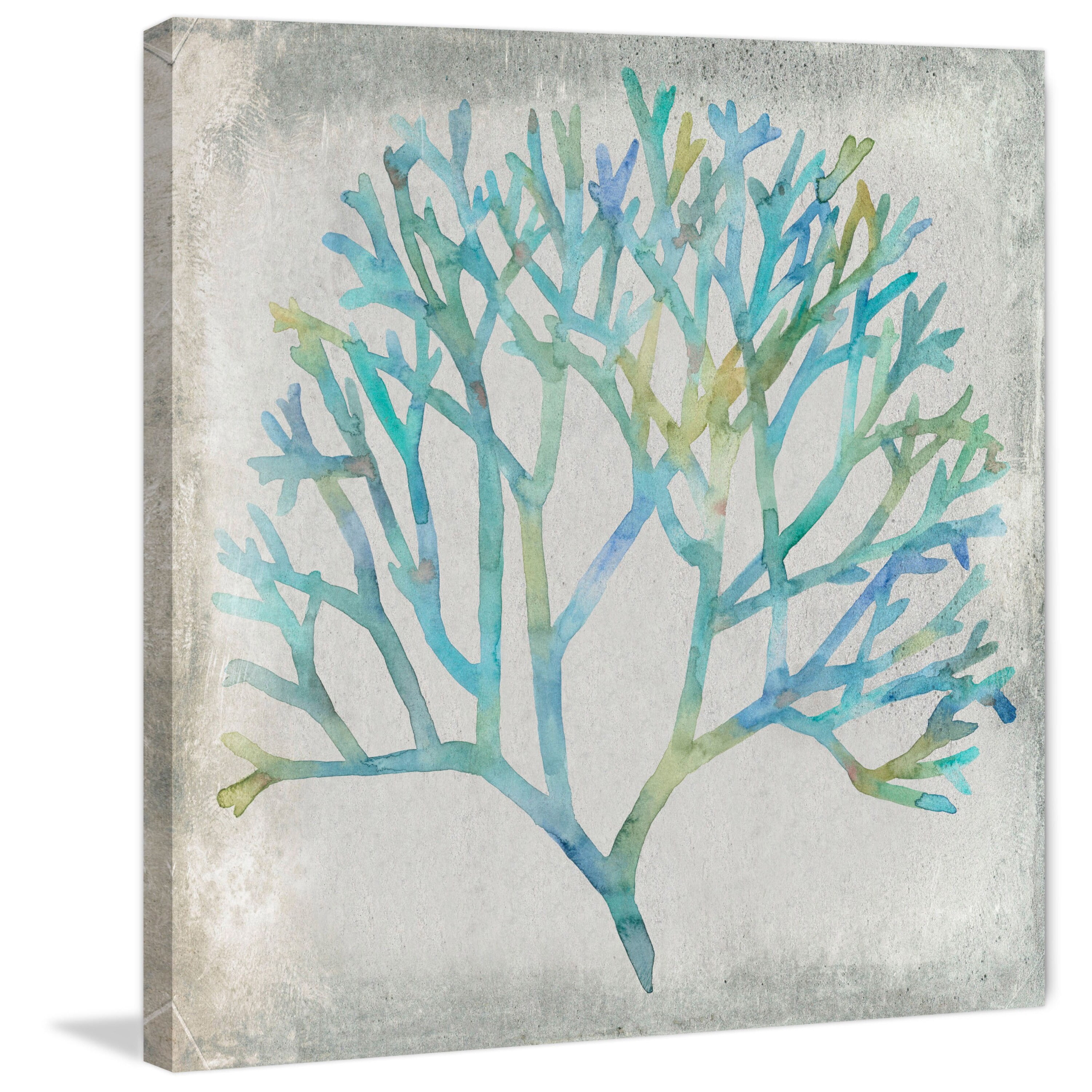 Marmont Hill "Watercolor Coral II" Painting Print on Wrapped Canvas
