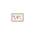 thumbnail image 1 of Marmont Hill Watercolor Map Framed Painting Print, 1 of 4