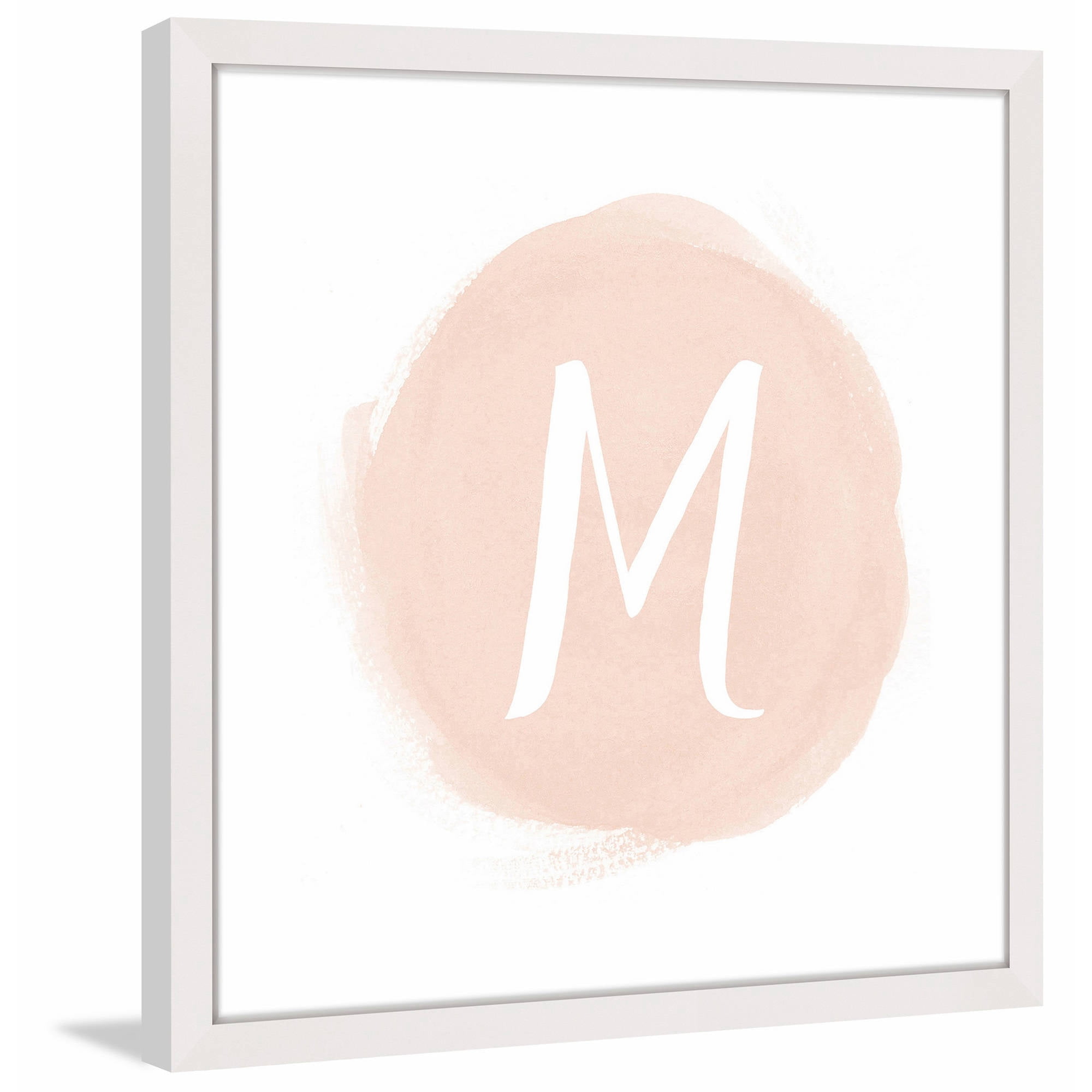 Marmont Hill "Watercolor Monogram" by Shayna Pitch Framed Painting Print