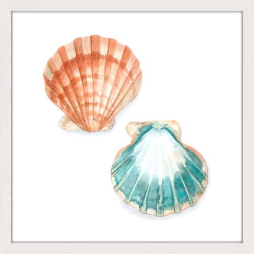Marmont Hill "Watercolor Shells I" Framed Painting Print