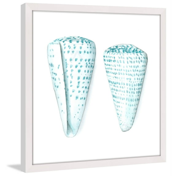 Marmont Hill "Watercolor Shells VIII" Framed Painting Print