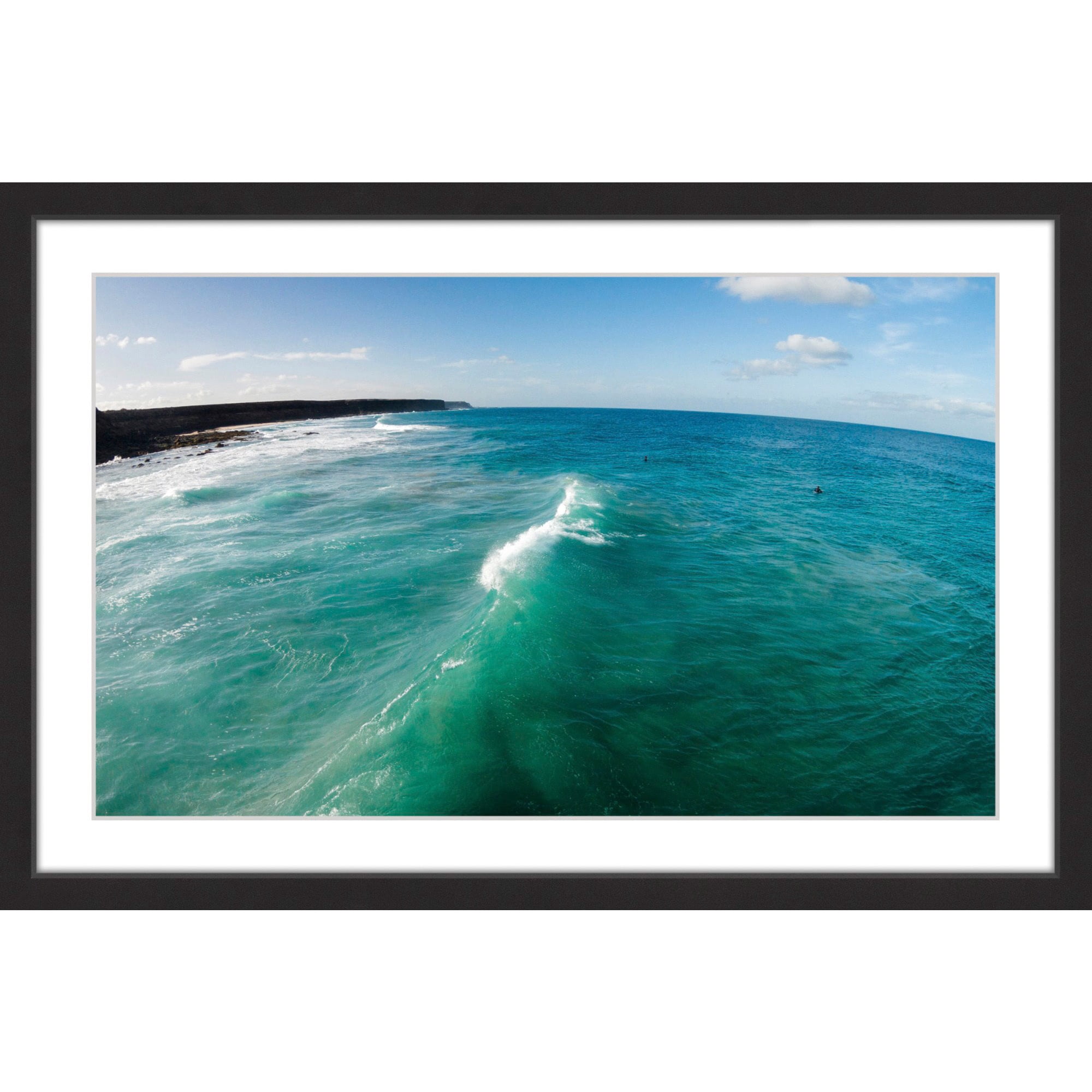 Marmont Hill "Wave Peak" By Karolis Janulis Framed Painting Art Print, 45.0" x 1.5"