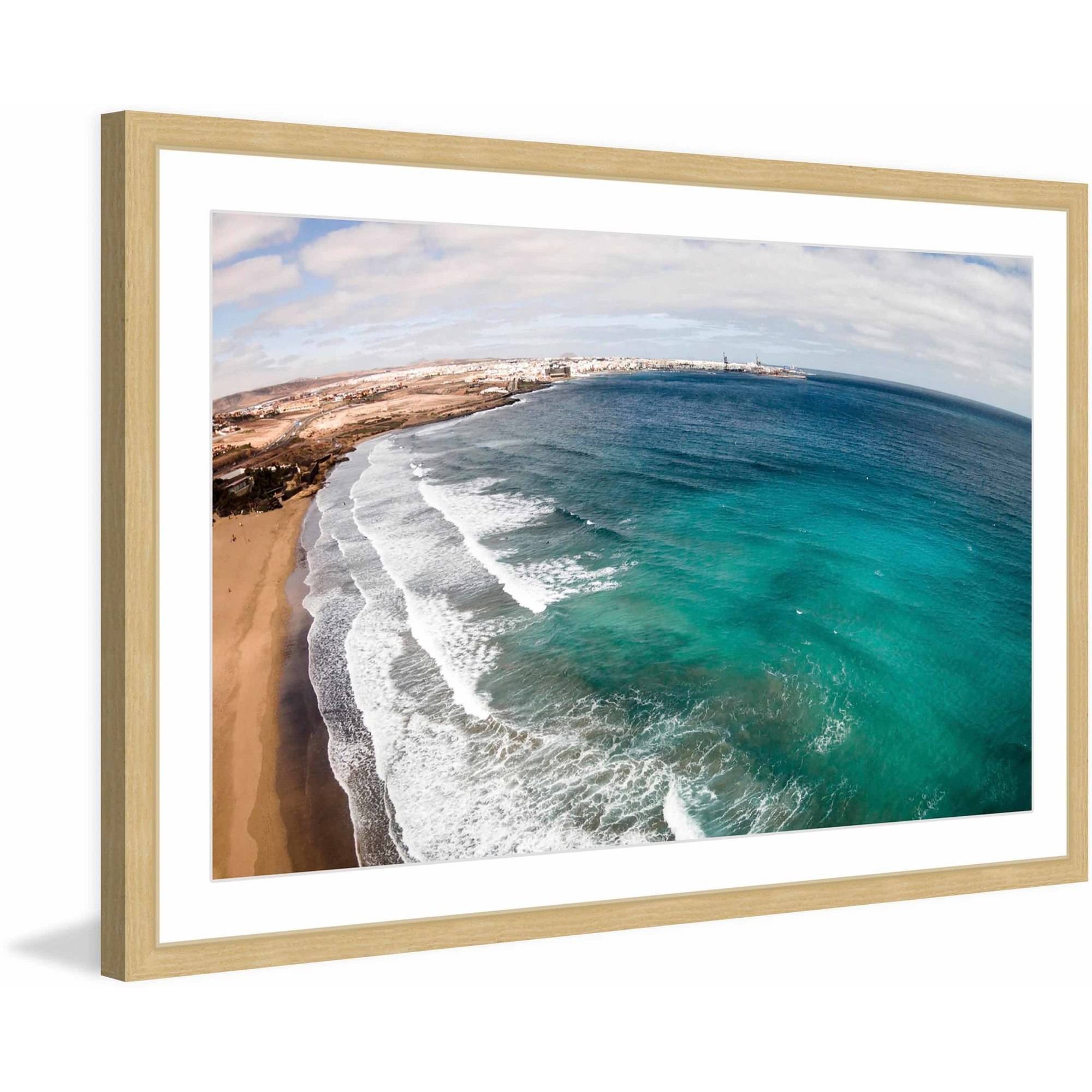 Marmont Hill "Wave after Wave" by Karolis Janulis Framed Painting Print