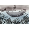 thumbnail image 1 of Marmont Hill Whale Under Painting Wall Art Print, 1 of 5