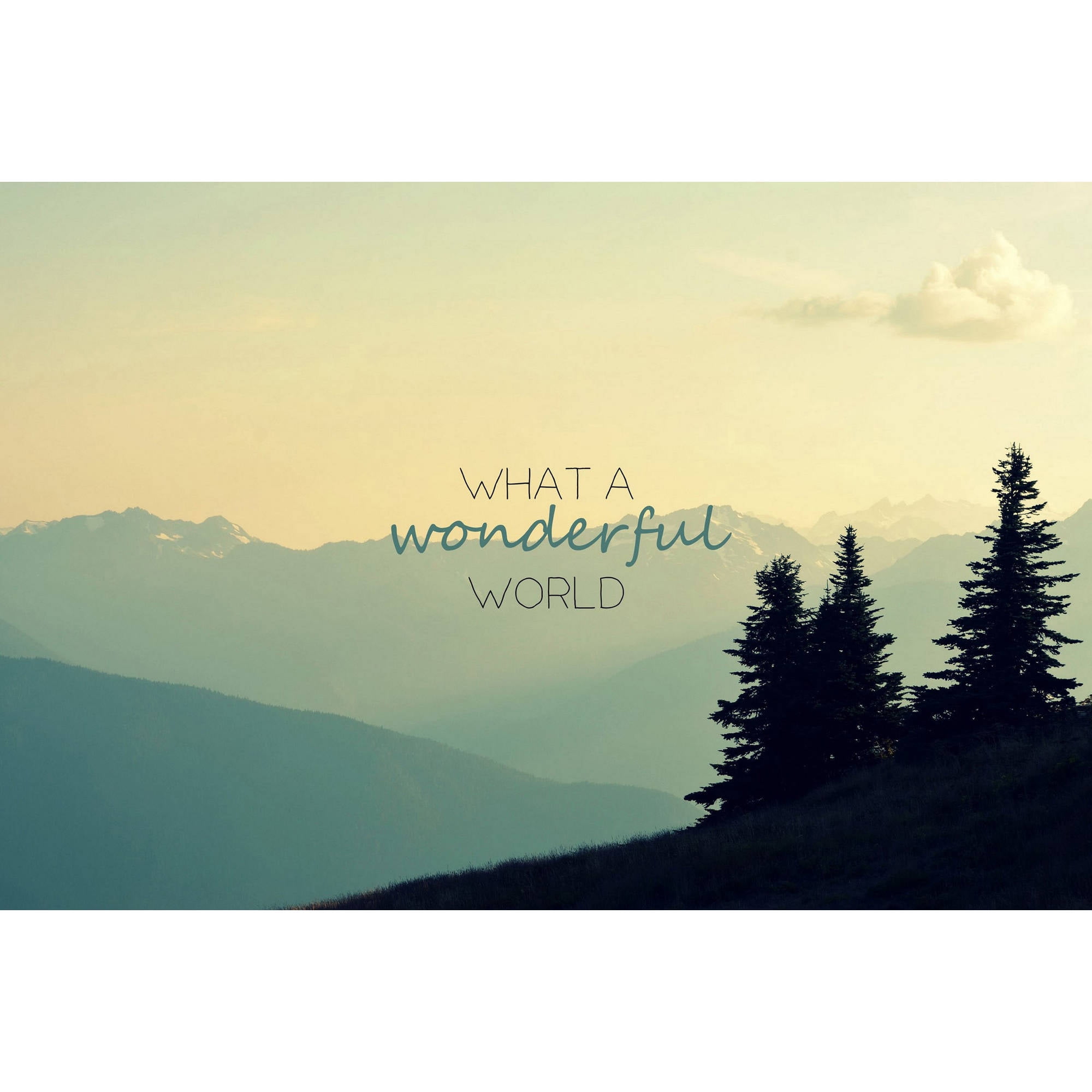 Marmont Hill "What a Wonderful World" by Robert Dickinson Painting Print on Canvas