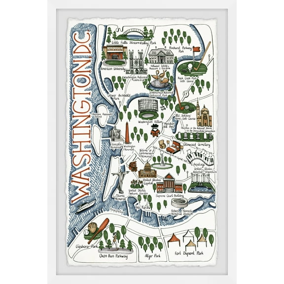 Marmont Hill When in Washington III Framed Wall Art