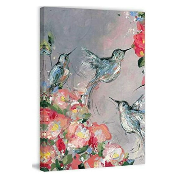 Marmont Hill Whimsical Garden II Painting Print on Wrapped Canvas