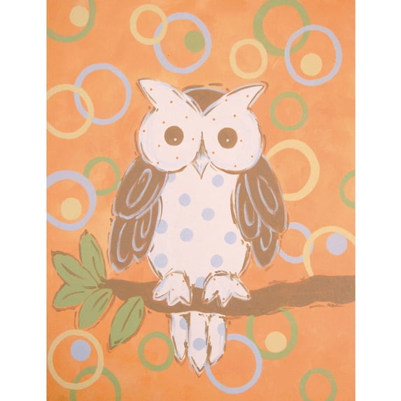 Marmont Hill "Whimsy Owl" by Reesa Qualia Painting Print on Wrapped Canvas