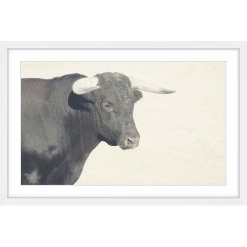 Marmont Hill "White Antlers" Framed Painting Print