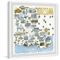 Marmont Hill White Louisiana Spots Framed Wall Art