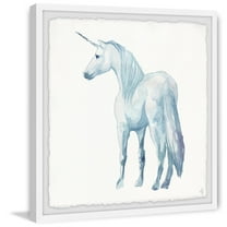 Marmont Hill White Majestic Unicorn Framed Wall Art