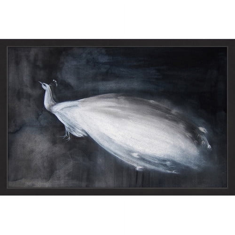 Marmont Hill "White Peacock" by Christine Lindstrom Framed Painting Print