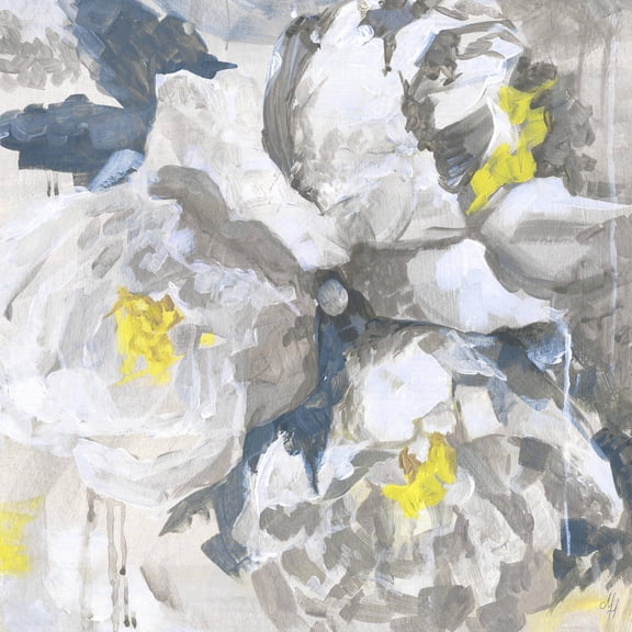Marmont Hill White Peony IV Canvas Wall Art