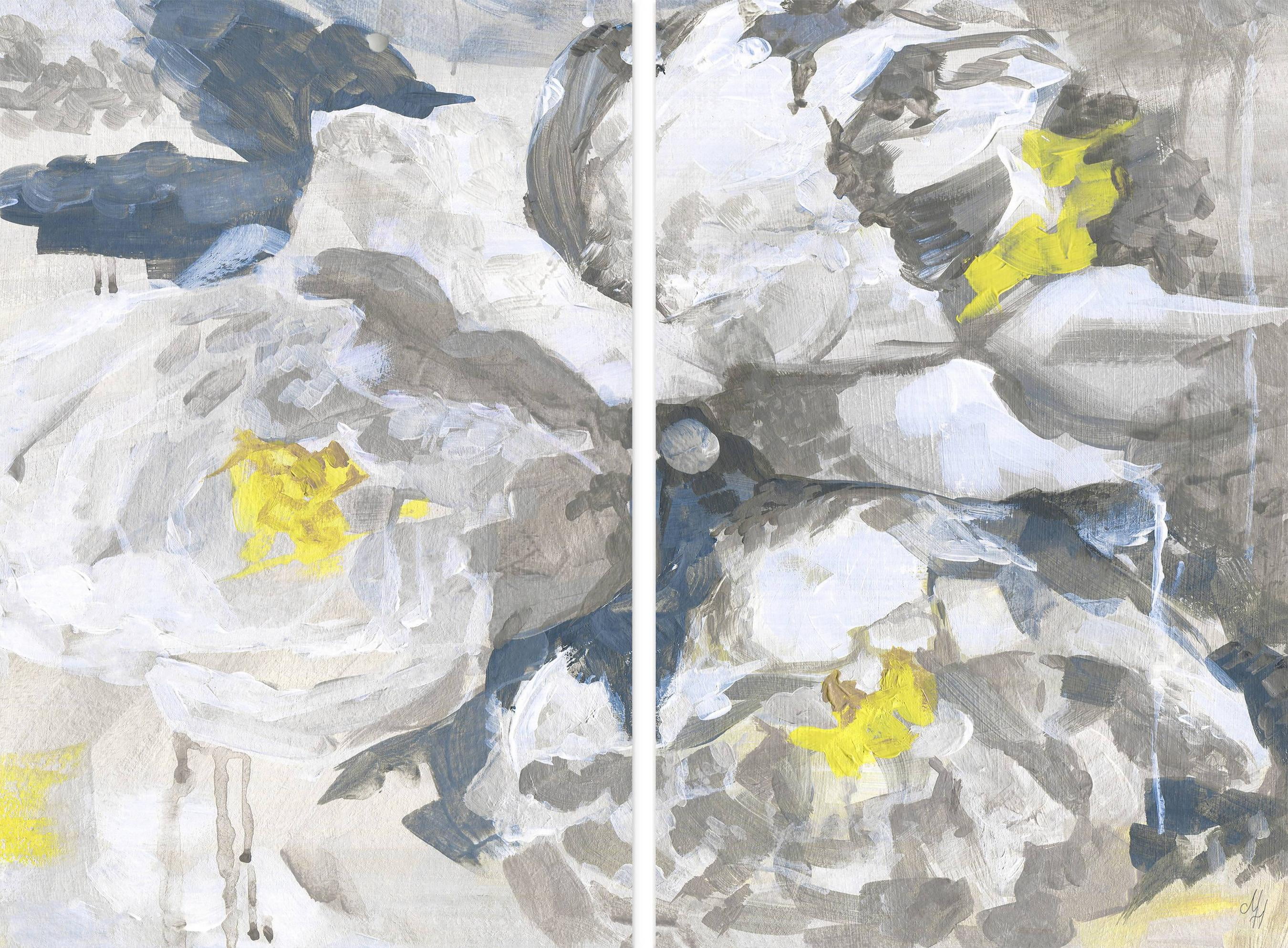 Marmont Hill White Peony V Diptych