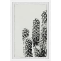Marmont Hill White Thorns Framed Wall Art, 12" x 8"