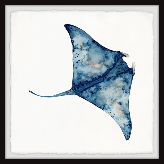 Marmont Hill Wild Stingray Framed Painting Print