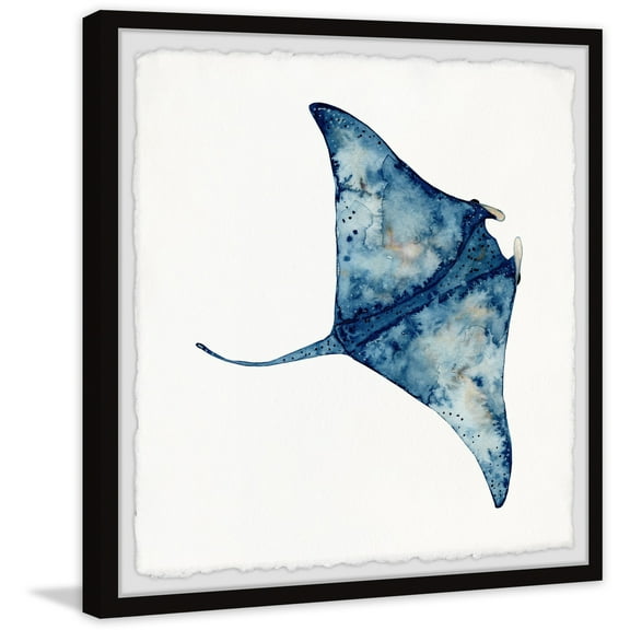 Marmont Hill Wild Stingray Framed Painting Print
