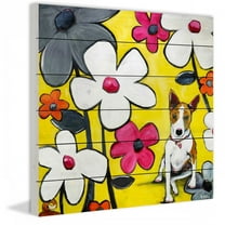 Marmont Hill "Wild Thing" by Tori Campisi Painting Print on White Pine Wood